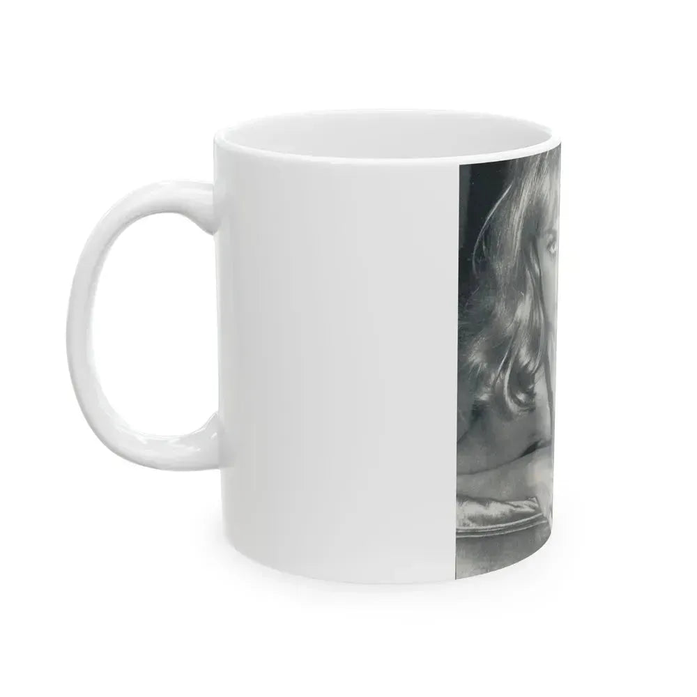 Barbara Valentin #06 (Vintage Female Icon) White Coffee Mug - Go Mug Yourself