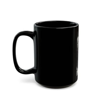 Barbara Valentin #07 (Vintage Female Icon) Black Coffee Mug-Go Mug Yourself