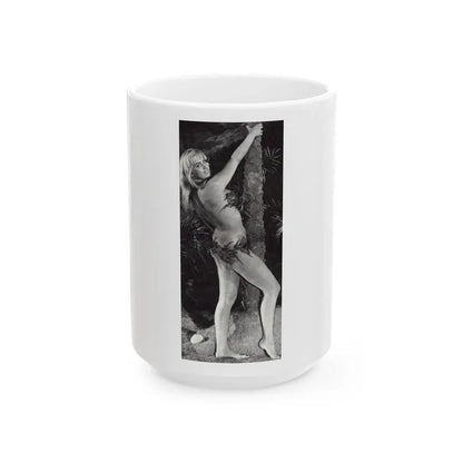 Barbara Valentin #07 (Vintage Female Icon) White Coffee Mug 15oz - Go Mug Yourself