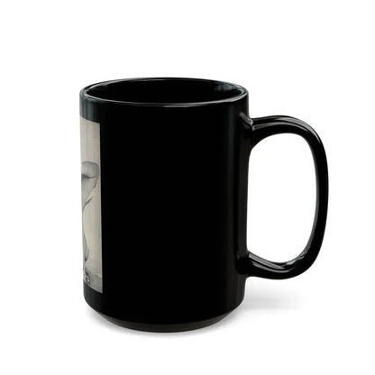 Barbara Valentin #09 - Topless (Vintage Female Icon) Black Coffee Mug - Go Mug Yourself