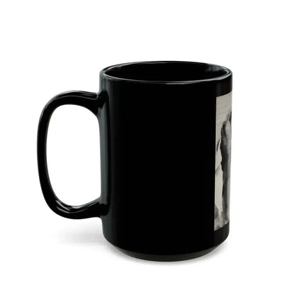 Barbara Valentin #09 - Topless (Vintage Female Icon) Black Coffee Mug - Go Mug Yourself