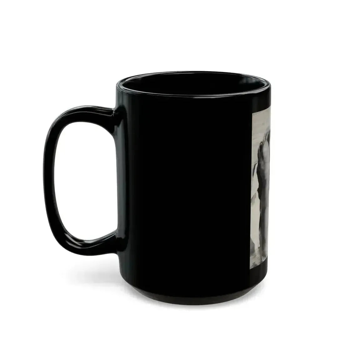 Barbara Valentin #09 - Topless (Vintage Female Icon) Black Coffee Mug - Go Mug Yourself