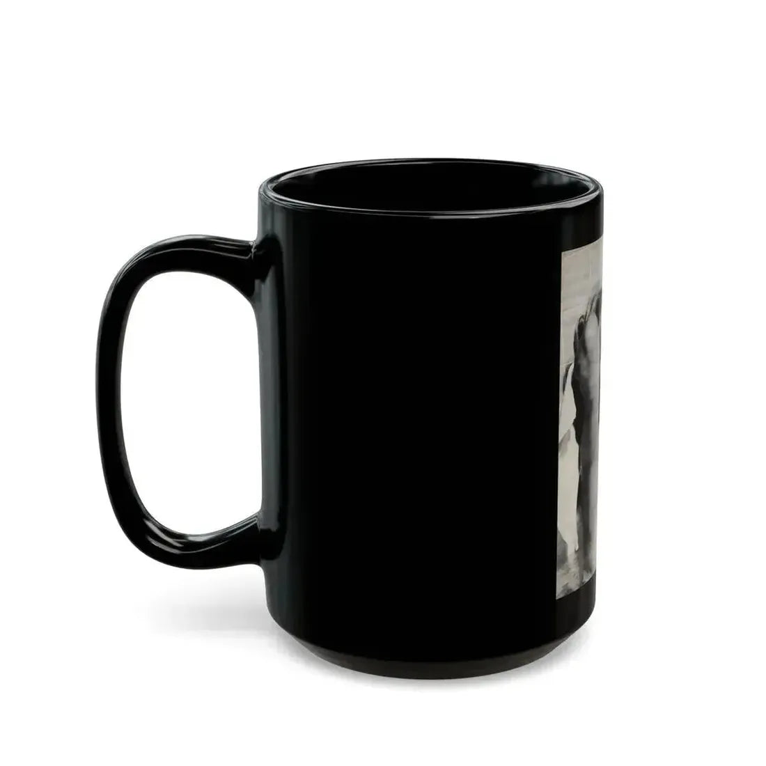 Barbara Valentin #09 - Topless (Vintage Female Icon) Black Coffee Mug - Go Mug Yourself