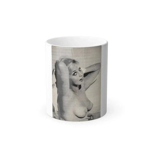 Barbara Valentin #09 - Topless (Vintage Female Icon) Color Changing Coffee Mug 11oz - Go Mug Yourself