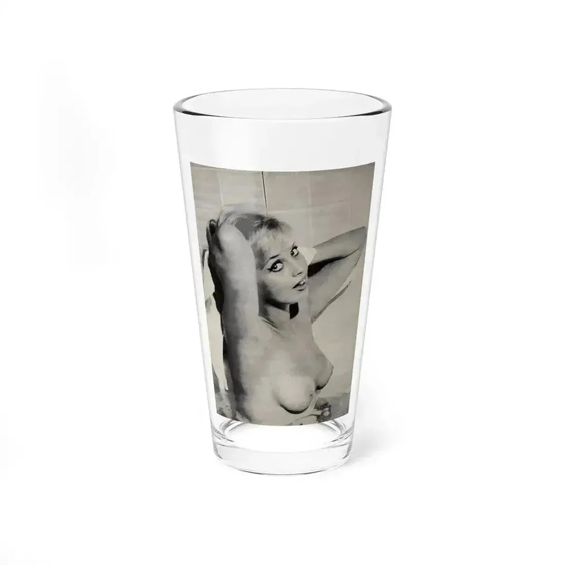 Barbara Valentin #09 - Topless (Vintage Female Icon) Pint Glass 16oz 16oz - Go Mug Yourself