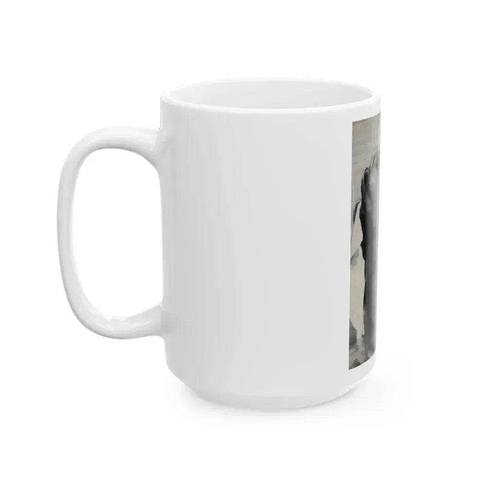 Barbara Valentin #09 - Topless (Vintage Female Icon) White Coffee Mug - Go Mug Yourself