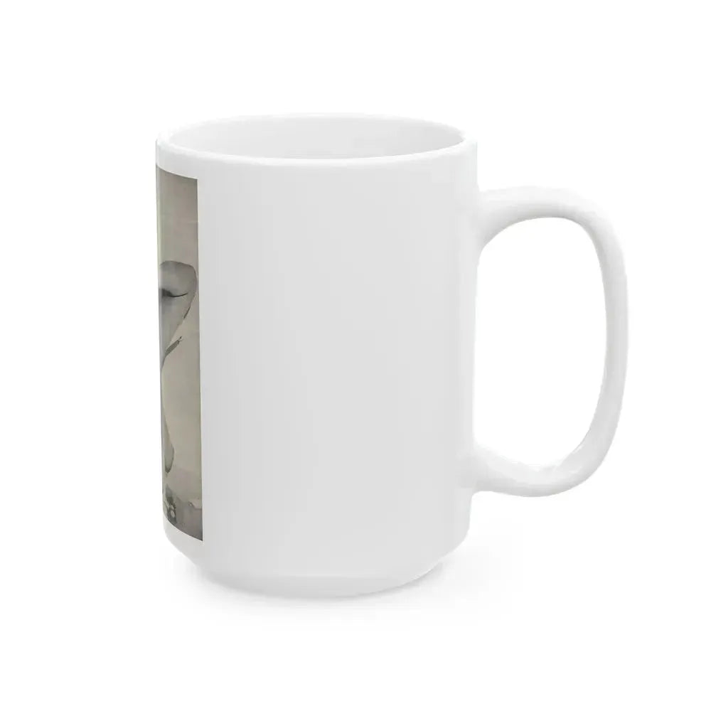 Barbara Valentin #09 - Topless (Vintage Female Icon) White Coffee Mug - Go Mug Yourself