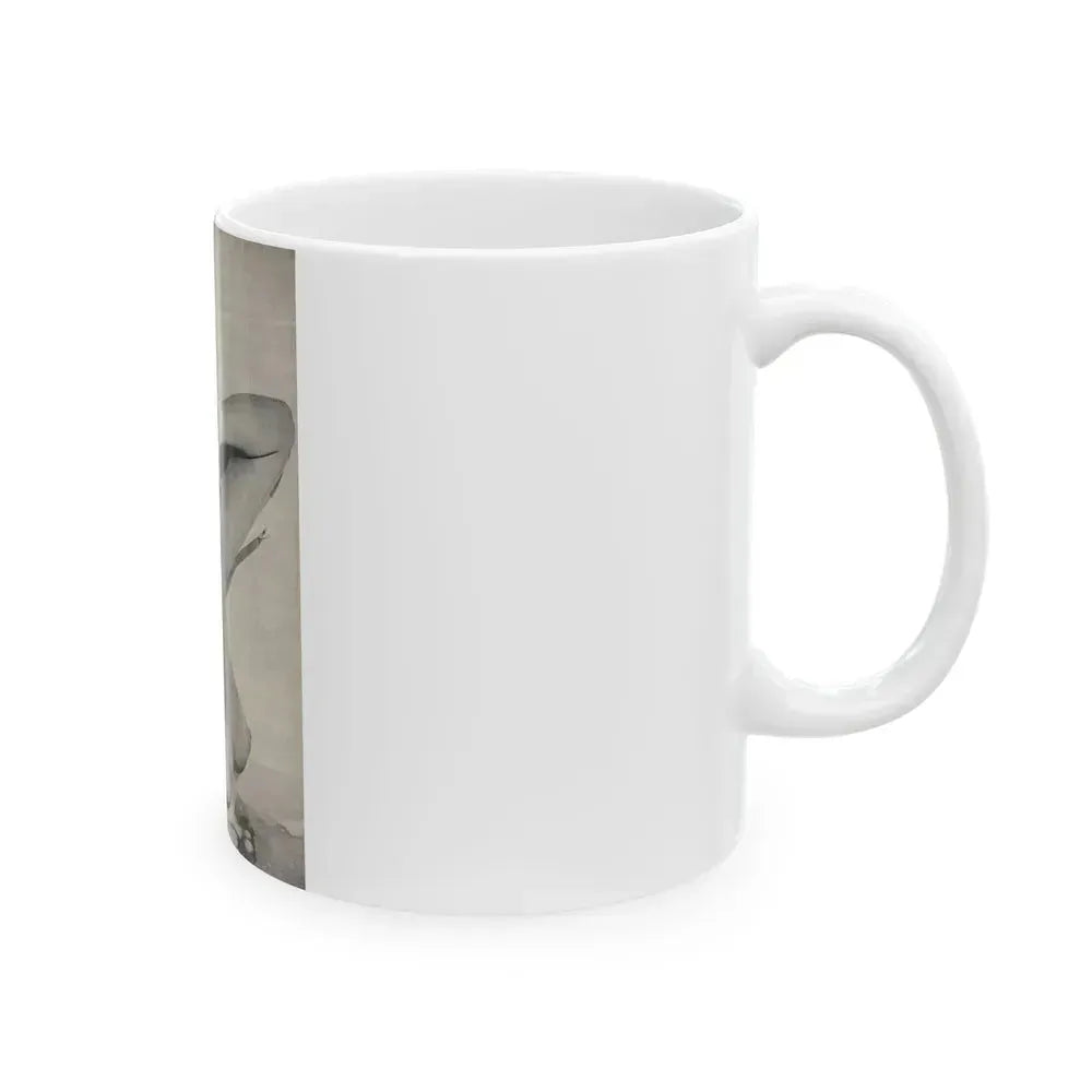 Barbara Valentin #09 - Topless (Vintage Female Icon) White Coffee Mug - Go Mug Yourself