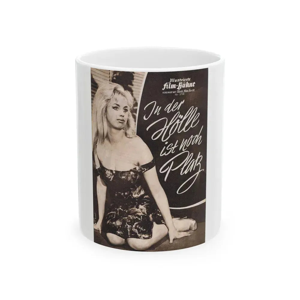Barbara Valentin #14 (Vintage Female Icon) White Coffee Mug 11oz - Go Mug Yourself