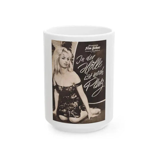 Barbara Valentin #14 (Vintage Female Icon) White Coffee Mug 15oz - Go Mug Yourself