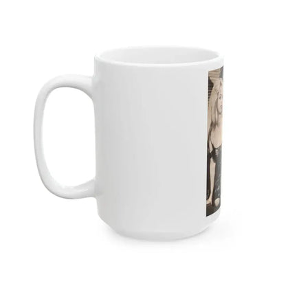 Barbara Valentin #14 (Vintage Female Icon) White Coffee Mug - Go Mug Yourself