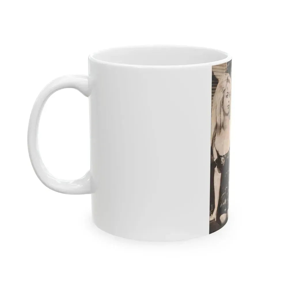 Barbara Valentin #14 (Vintage Female Icon) White Coffee Mug - Go Mug Yourself