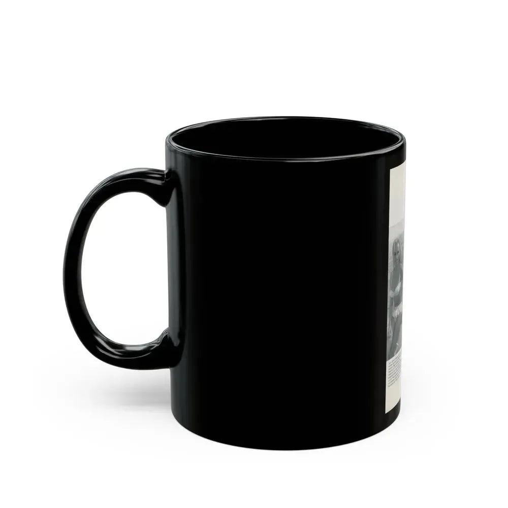 Barbara Valentin #16 - 2 Pics (Vintage Female Icon) Black Coffee Mug - Go Mug Yourself