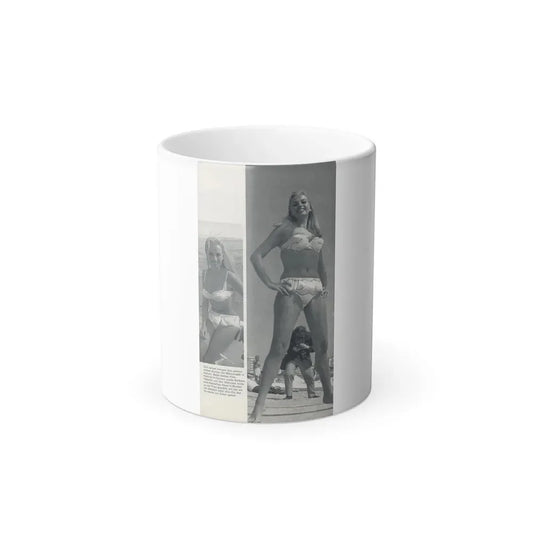 Barbara Valentin #16 - 2 Pics (Vintage Female Icon) Color Changing Coffee Mug 11oz - Go Mug Yourself