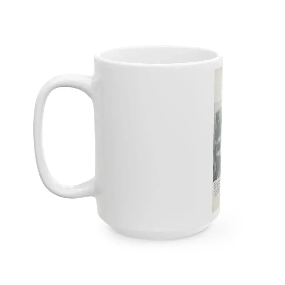 Barbara Valentin #16 - 2 Pics (Vintage Female Icon) White Coffee Mug - Go Mug Yourself