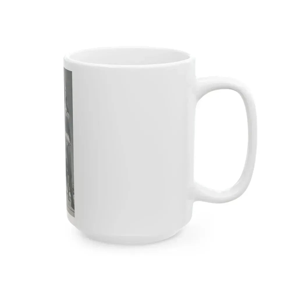 Barbara Valentin #16 - 2 Pics (Vintage Female Icon) White Coffee Mug - Go Mug Yourself