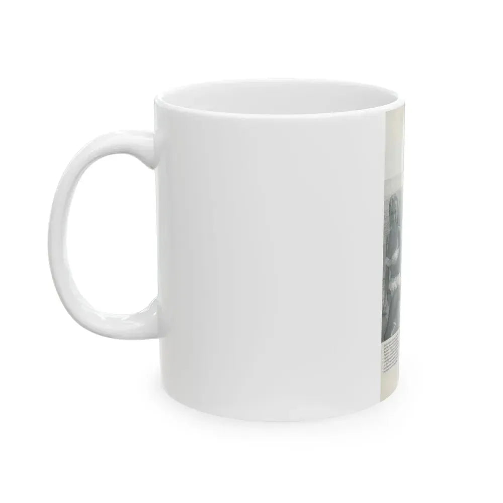 Barbara Valentin #16 - 2 Pics (Vintage Female Icon) White Coffee Mug - Go Mug Yourself
