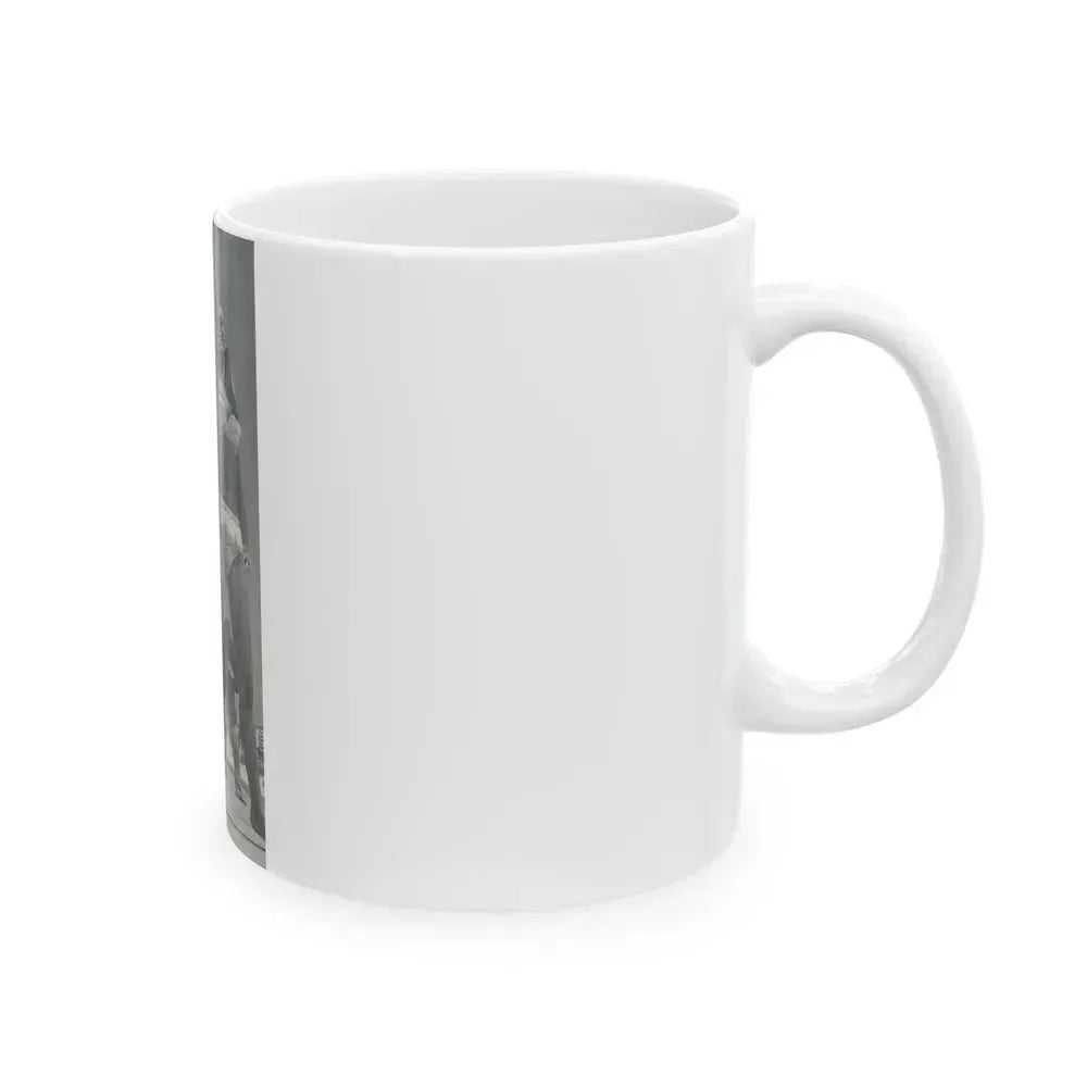 Barbara Valentin #16 - 2 Pics (Vintage Female Icon) White Coffee Mug - Go Mug Yourself
