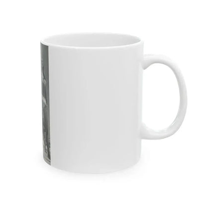 Barbara Valentin #16 - 2 Pics (Vintage Female Icon) White Coffee Mug - Go Mug Yourself