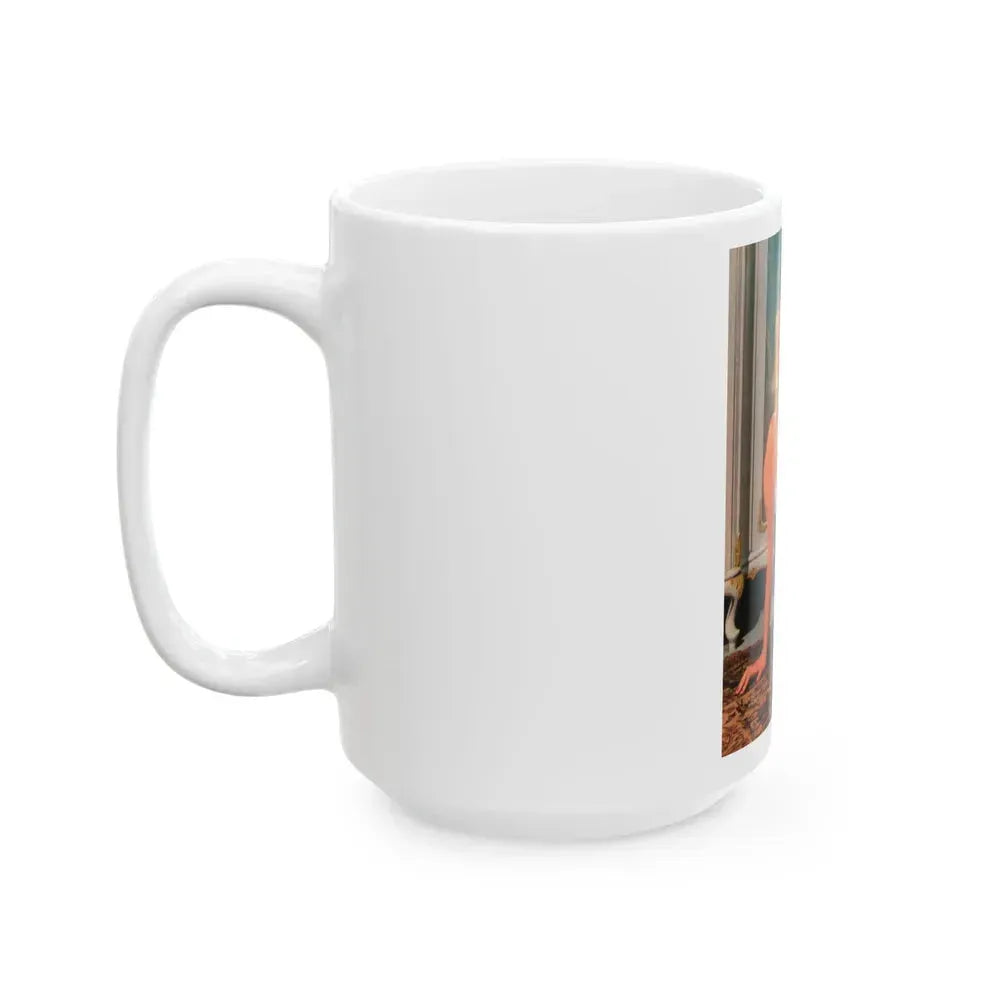 Barbara Valentin #17 (Vintage Female Icon) White Coffee Mug - Go Mug Yourself