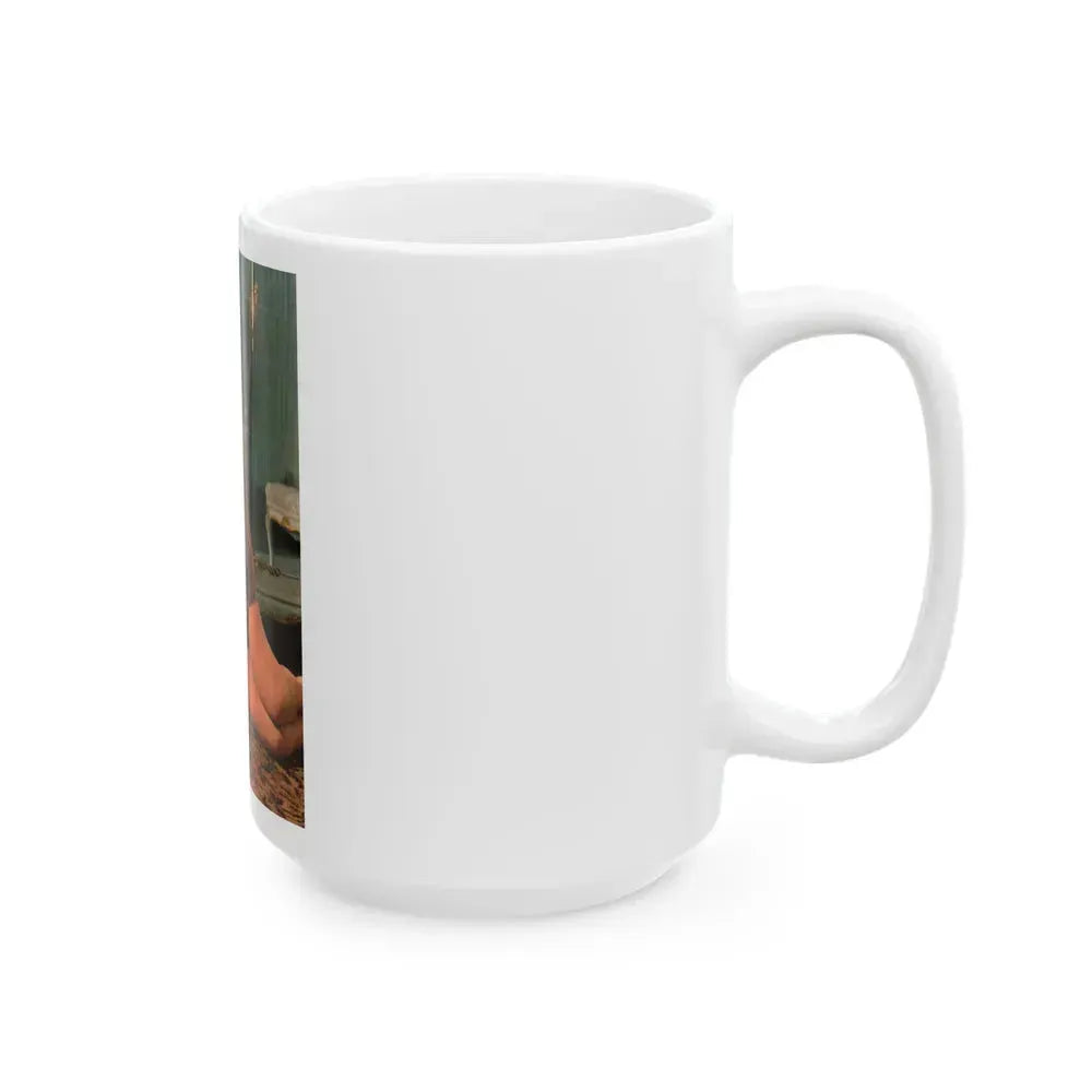 Barbara Valentin #17 (Vintage Female Icon) White Coffee Mug - Go Mug Yourself