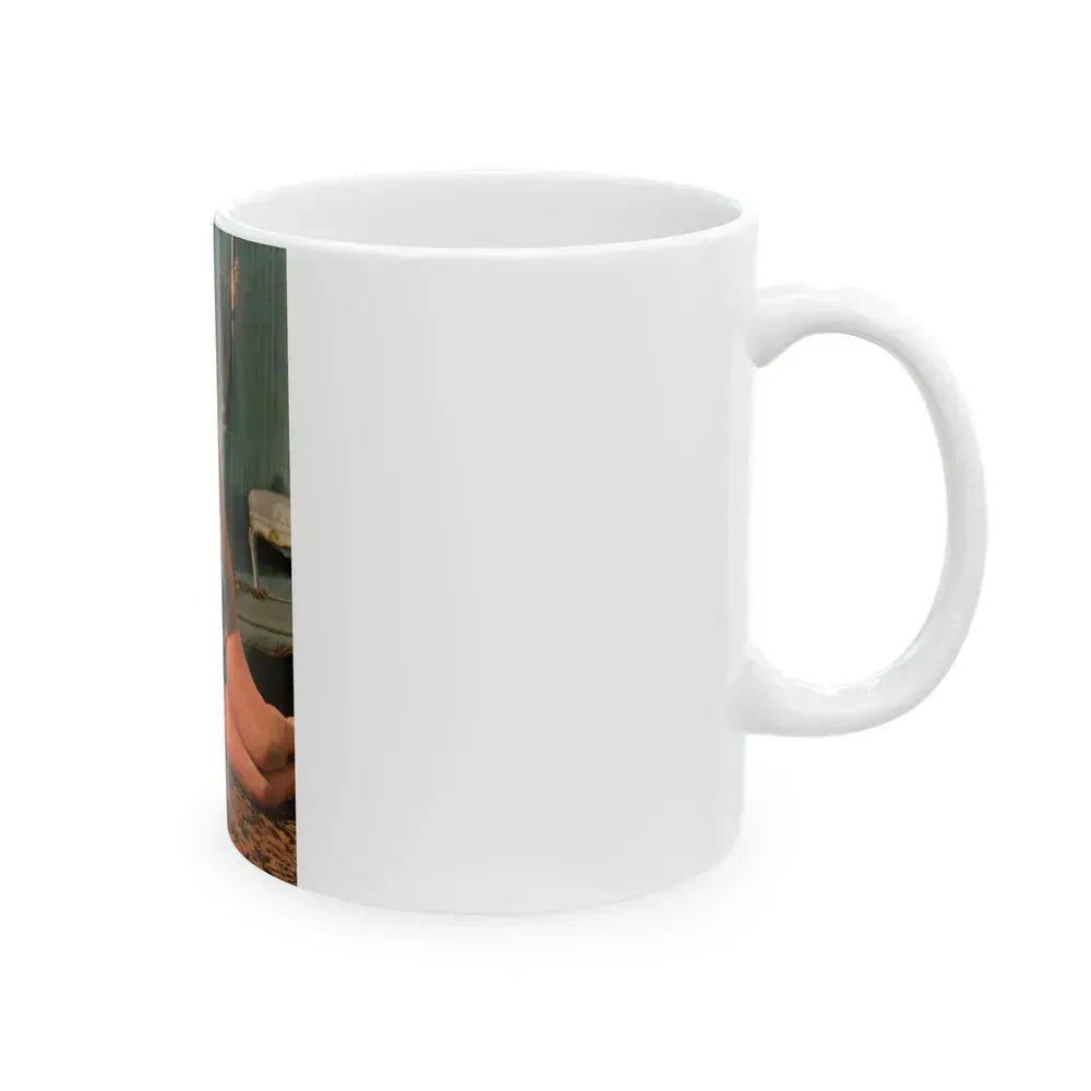 Barbara Valentin #17 (Vintage Female Icon) White Coffee Mug - Go Mug Yourself