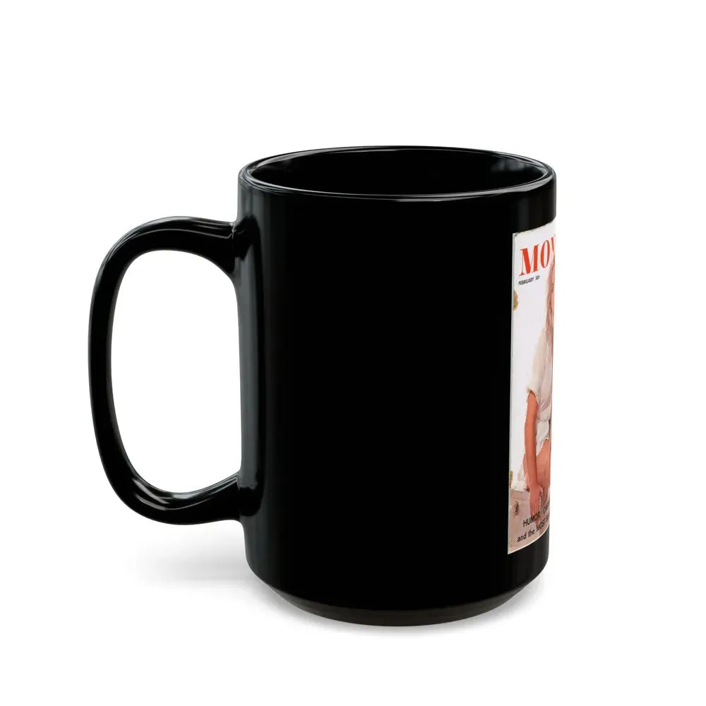Barbara Valentin #21 - Mag. Cover (Vintage Female Icon) Black Coffee Mug - Go Mug Yourself