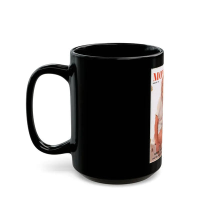Barbara Valentin #21 - Mag. Cover (Vintage Female Icon) Black Coffee Mug - Go Mug Yourself