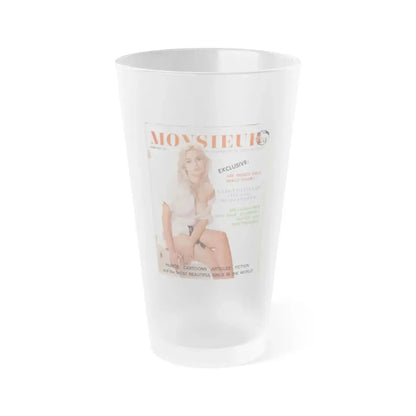 Barbara Valentin #21 - Mag. Cover (Vintage Female Icon) Frosted Pint Glass 16oz 16oz Frosted - Go Mug Yourself