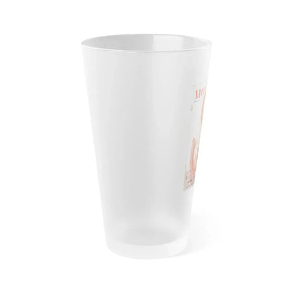 Barbara Valentin #21 - Mag. Cover (Vintage Female Icon) Frosted Pint Glass 16oz - Go Mug Yourself