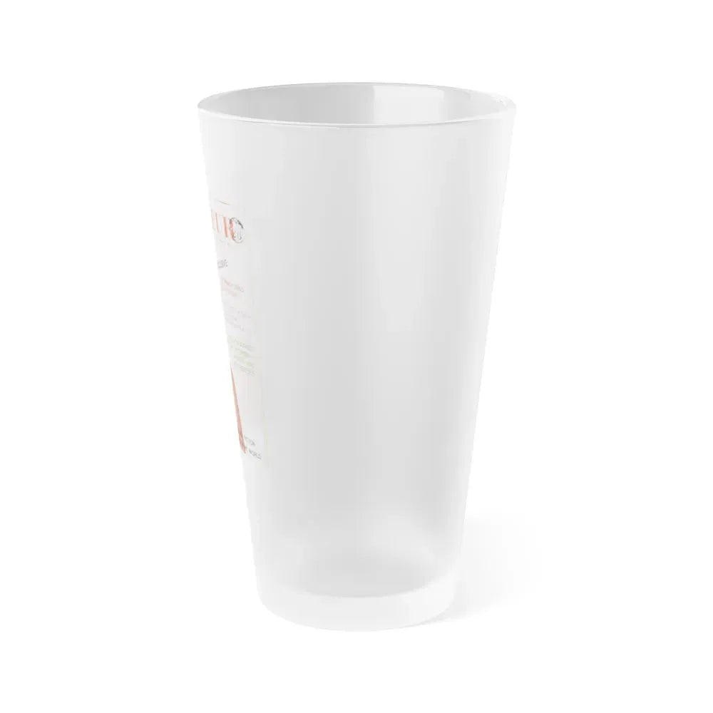 Barbara Valentin #21 - Mag. Cover (Vintage Female Icon) Frosted Pint Glass 16oz - Go Mug Yourself