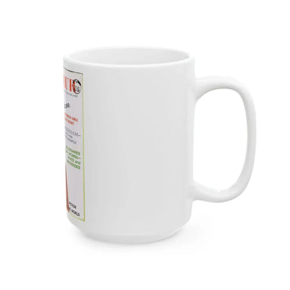 Barbara Valentin #21 - Mag. Cover (Vintage Female Icon) White Coffee Mug - Go Mug Yourself