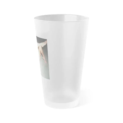 Barbara Valentin #25 (Vintage Female Icon) Frosted Pint Glass 16oz - Go Mug Yourself