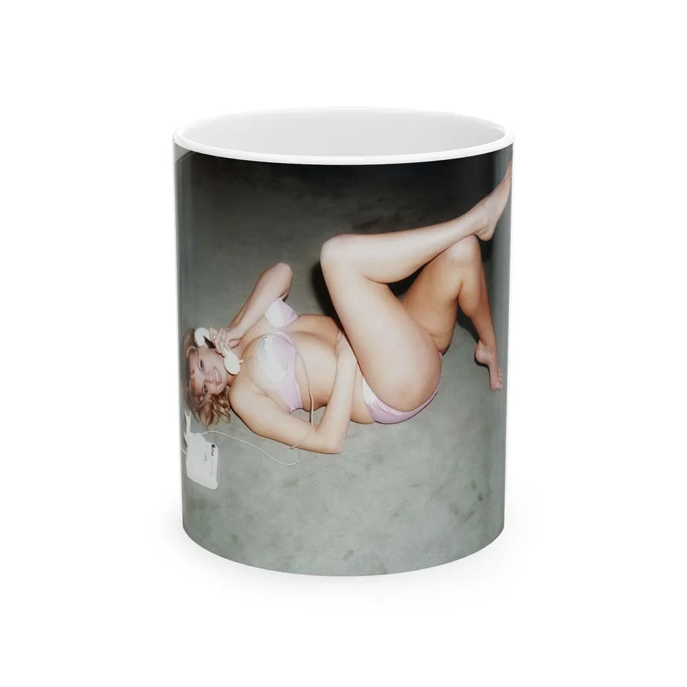 Barbara Valentin #25 (Vintage Female Icon) White Coffee Mug-11oz-Go Mug Yourself