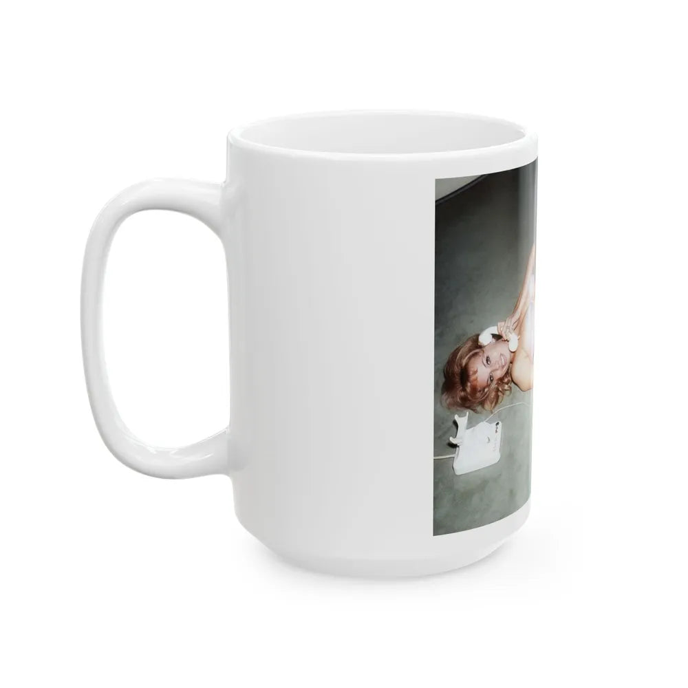 Barbara Valentin #25 (Vintage Female Icon) White Coffee Mug-Go Mug Yourself