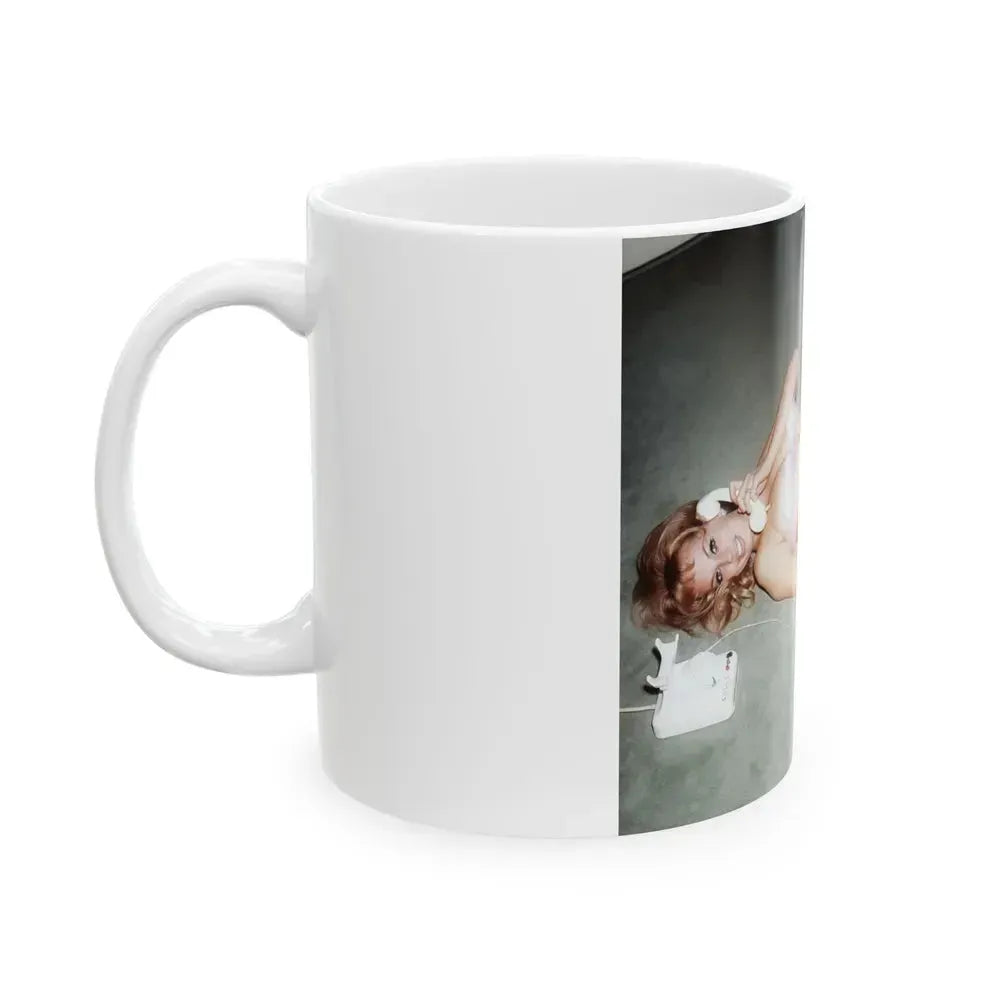 Barbara Valentin #25 (Vintage Female Icon) White Coffee Mug - Go Mug Yourself