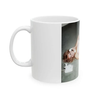 Barbara Valentin #25 (Vintage Female Icon) White Coffee Mug - Go Mug Yourself
