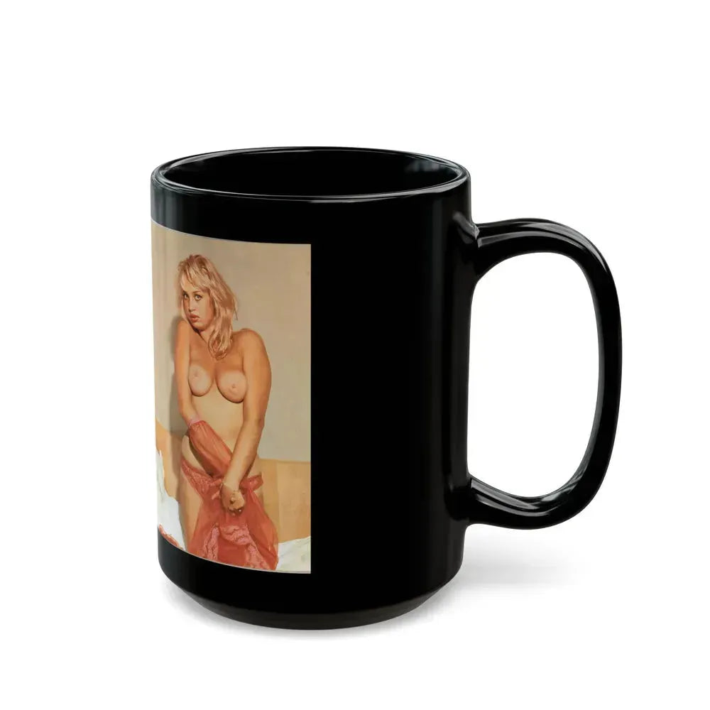 Barbara Valentin #35 - 3 Topless Pics (Vintage Female Icon) Black Coffee Mug - Go Mug Yourself
