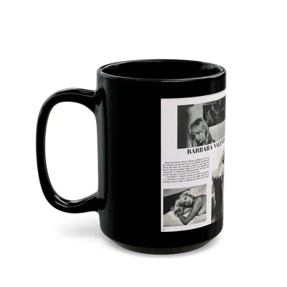 Barbara Valentin #35 - 3 Topless Pics (Vintage Female Icon) Black Coffee Mug - Go Mug Yourself
