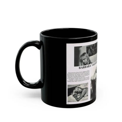 Barbara Valentin #35 - 3 Topless Pics (Vintage Female Icon) Black Coffee Mug - Go Mug Yourself