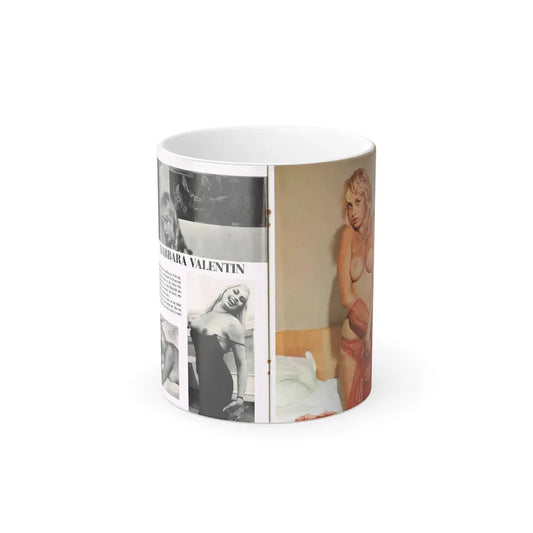 Barbara Valentin #35 - 3 Topless Pics (Vintage Female Icon) Color Changing Coffee Mug 11oz - Go Mug Yourself