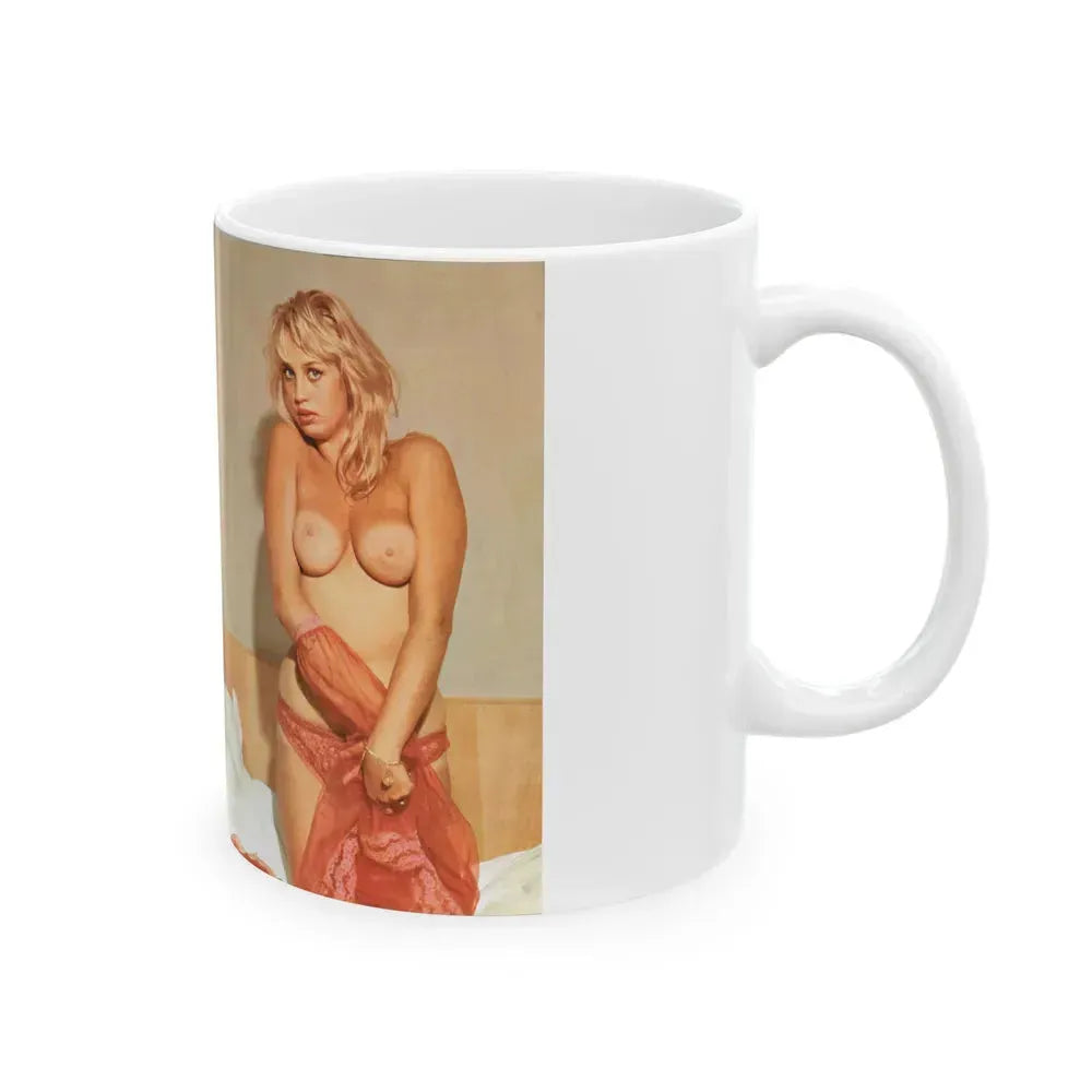 Barbara Valentin #35 - 3 Topless Pics (Vintage Female Icon) White Coffee Mug - Go Mug Yourself