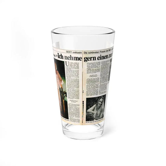 Barbara Valentin #37 (Vintage Female Icon) Pint Glass 16oz 16oz - Go Mug Yourself