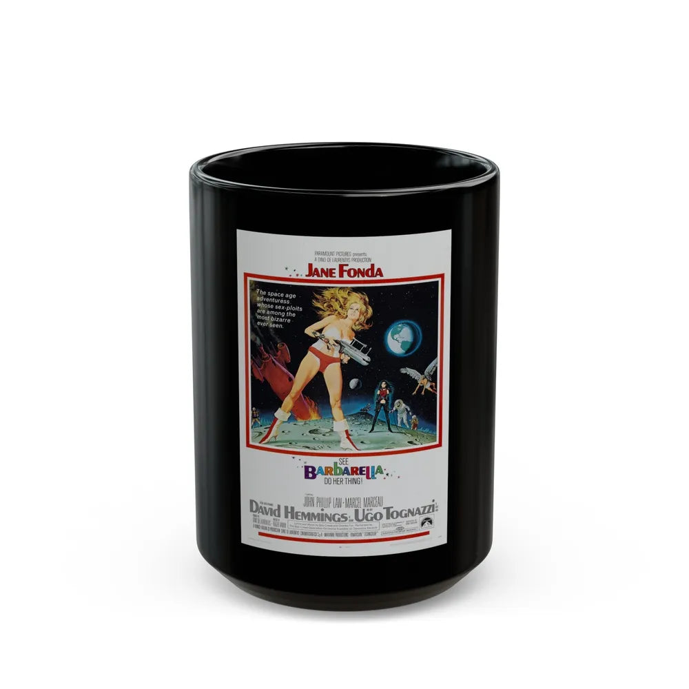 BARBARELLA 1968 Movie Poster - Black Coffee Mug-15oz-Go Mug Yourself