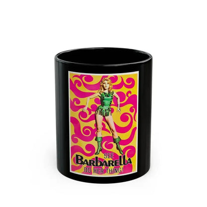 BARBARELLA (2) 1968 Movie Poster - Black Coffee Mug 11oz - Go Mug Yourself