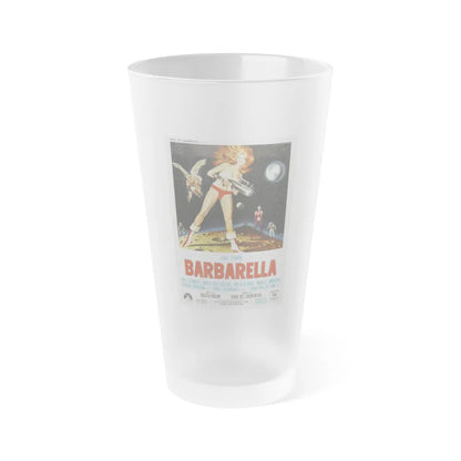 BARBARELLA (ITALIAN) 1968 Movie Poster - Frosted Pint Glass 16oz-16oz-Frosted-Go Mug Yourself