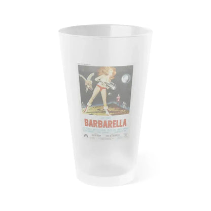 BARBARELLA (ITALIAN) 1968 Movie Poster - Frosted Pint Glass 16oz 16oz Frosted - Go Mug Yourself