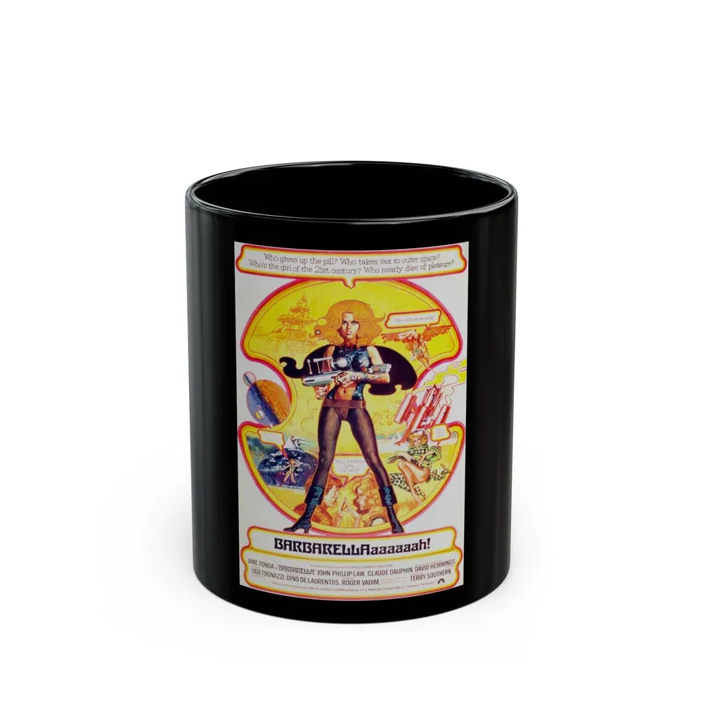 BARBARELLA (RE-RELEASE) 1968 Movie Poster - Black Coffee Mug-11oz-Go Mug Yourself