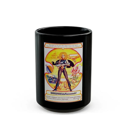 BARBARELLA (RE-RELEASE) 1968 Movie Poster - Black Coffee Mug 15oz - Go Mug Yourself