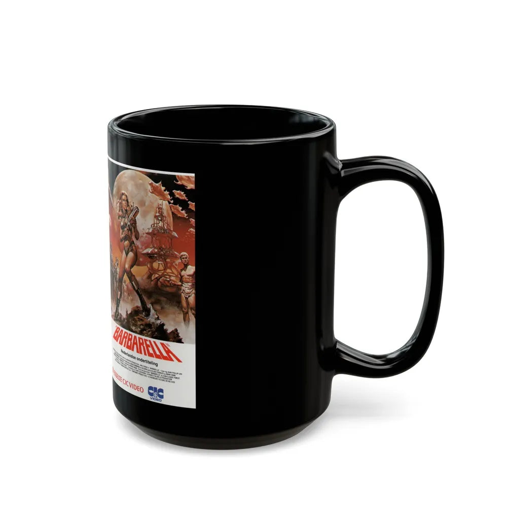 BARBARELLA (VHS COVER) - Black Coffee Mug-Go Mug Yourself